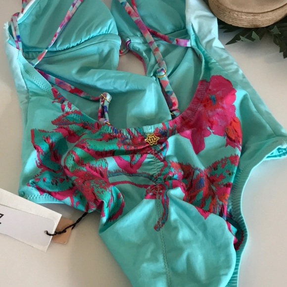 Nanette Lepore Wonderland Floral GoddessSwim Small - Picture 3 of 7
